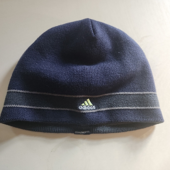 Adidas ClimaWarm Navy and Gray Beanie - Picture 1 of 2